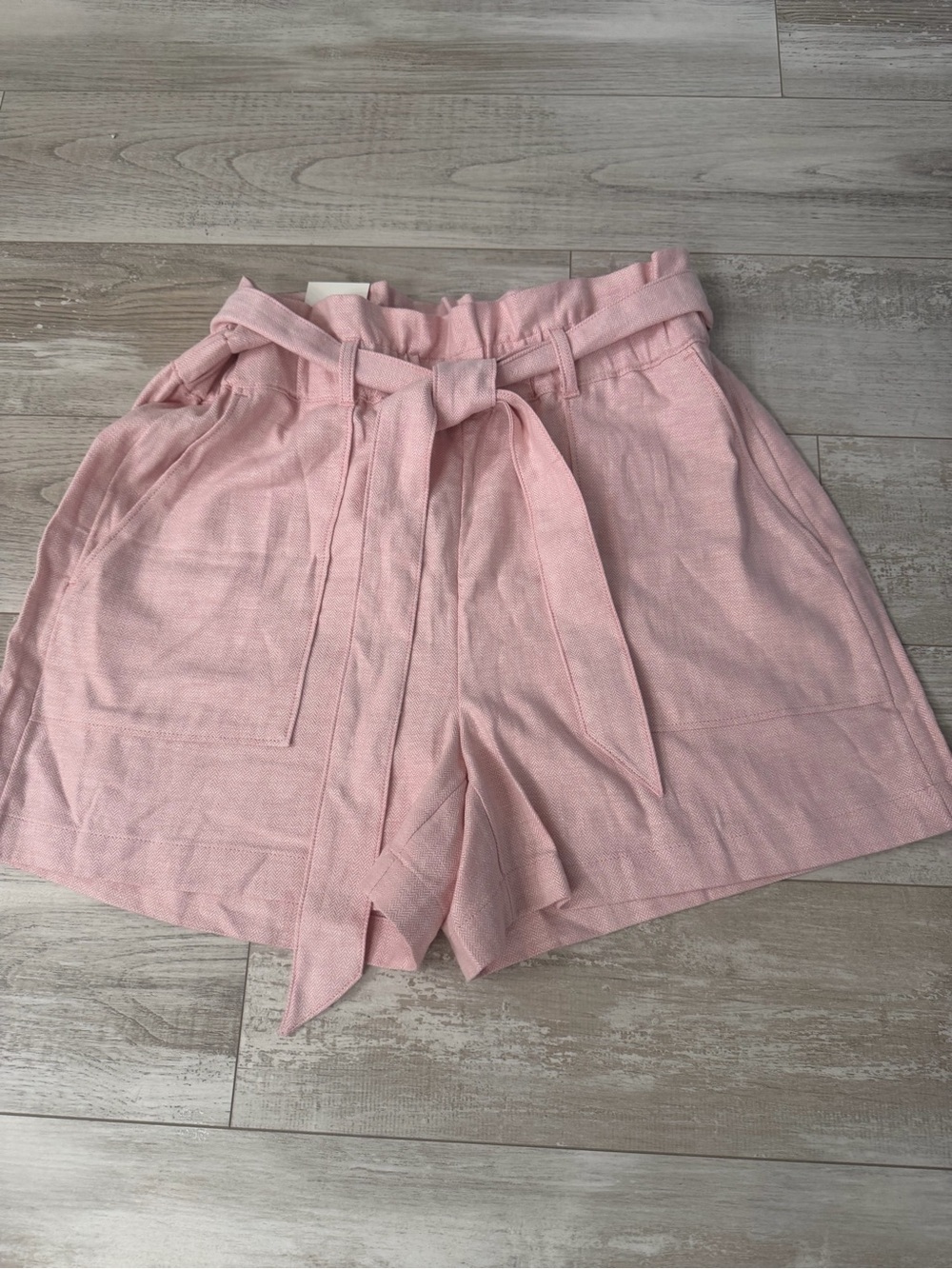 Banana Republic Linen Blend Tie Waist Shorts - size L NWT - Picture 2 of 8